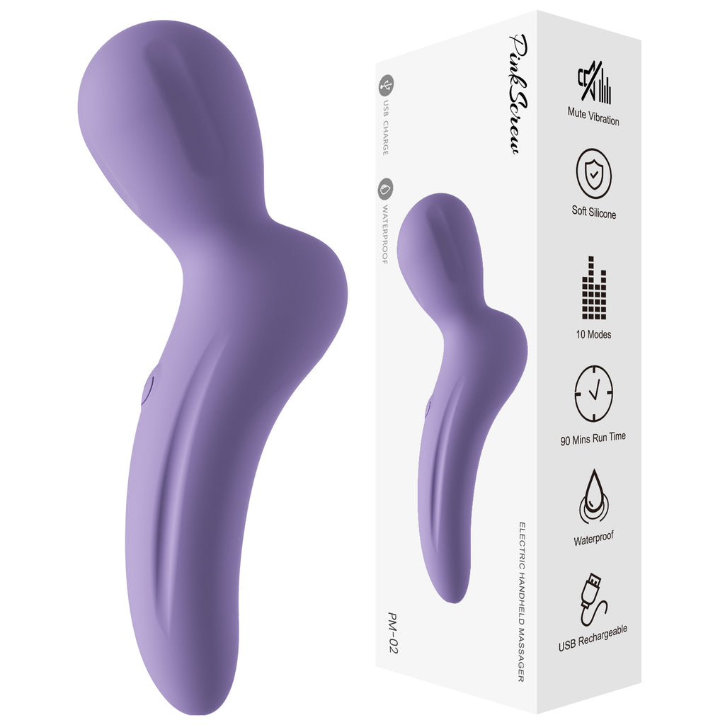 Pinkscrew Handheld Electric Massager-PW02-Purple