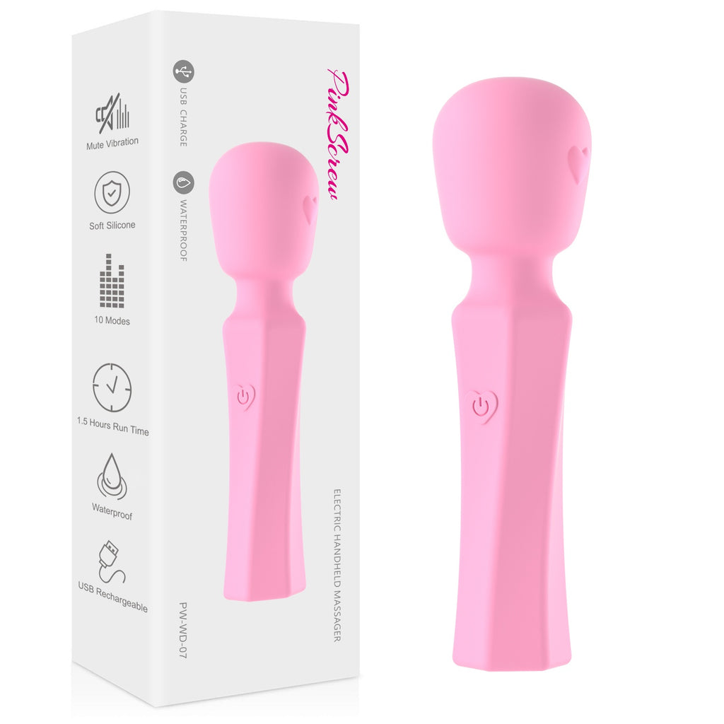 Pinkscrew Pinkmini Mini Handheld Massager-PW06-Pink