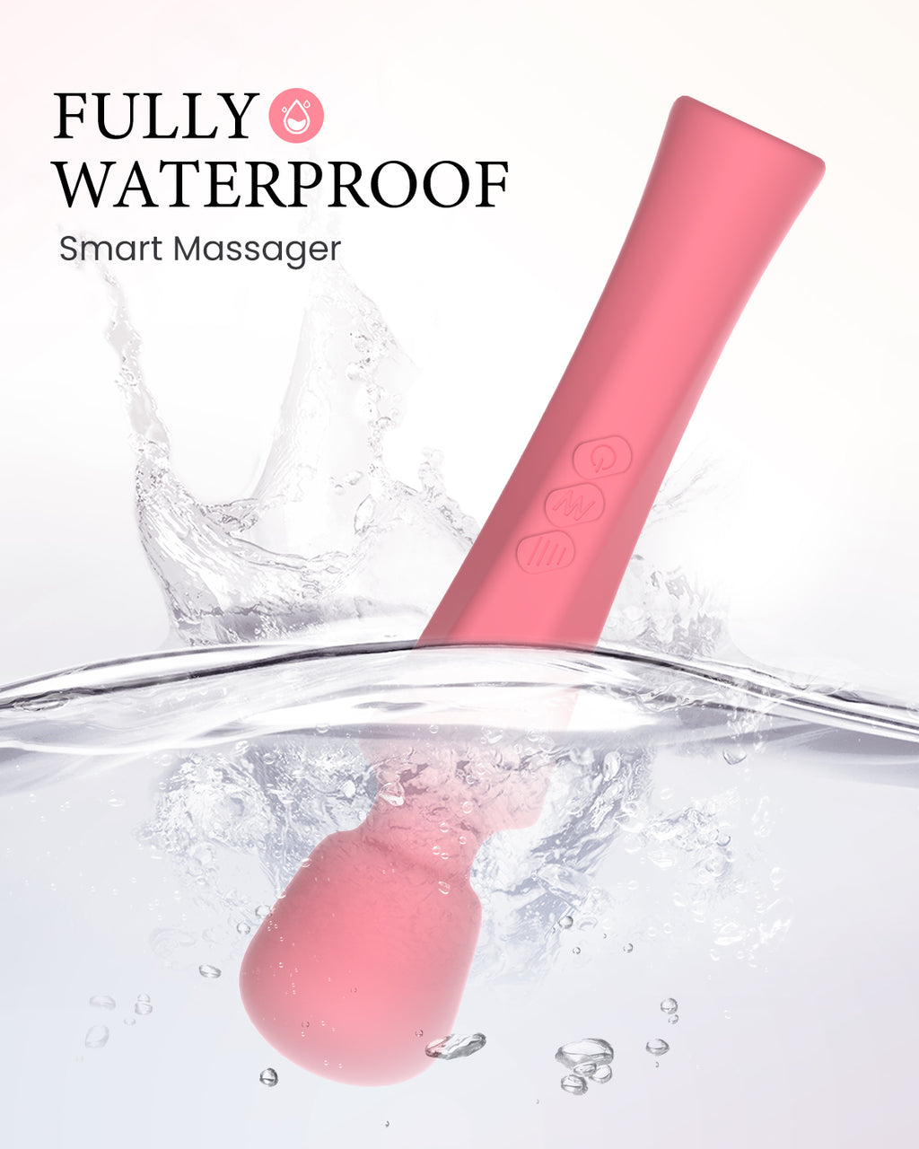 Pinkscrew Handheld Electric Massager-PW03-Pink