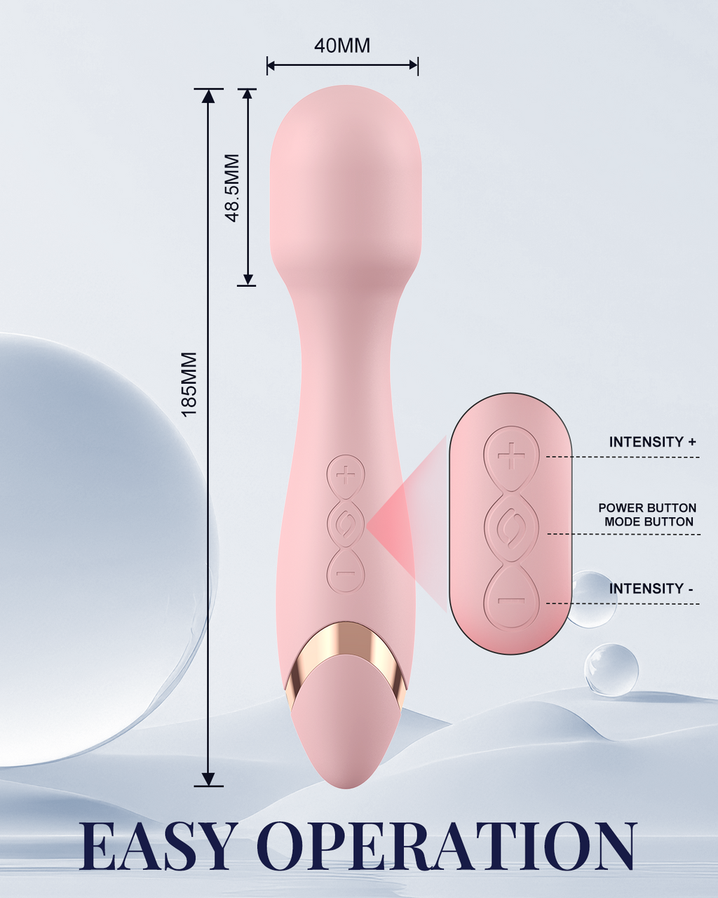 Pinkscrew DELIGHT HERMASSAGE WAND-PW01-Pink