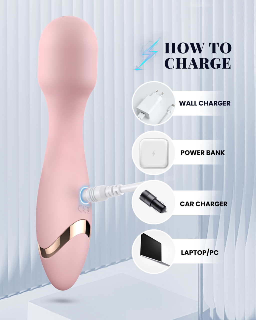 Pinkscrew DELIGHT HERMASSAGE WAND-PW01-Pink