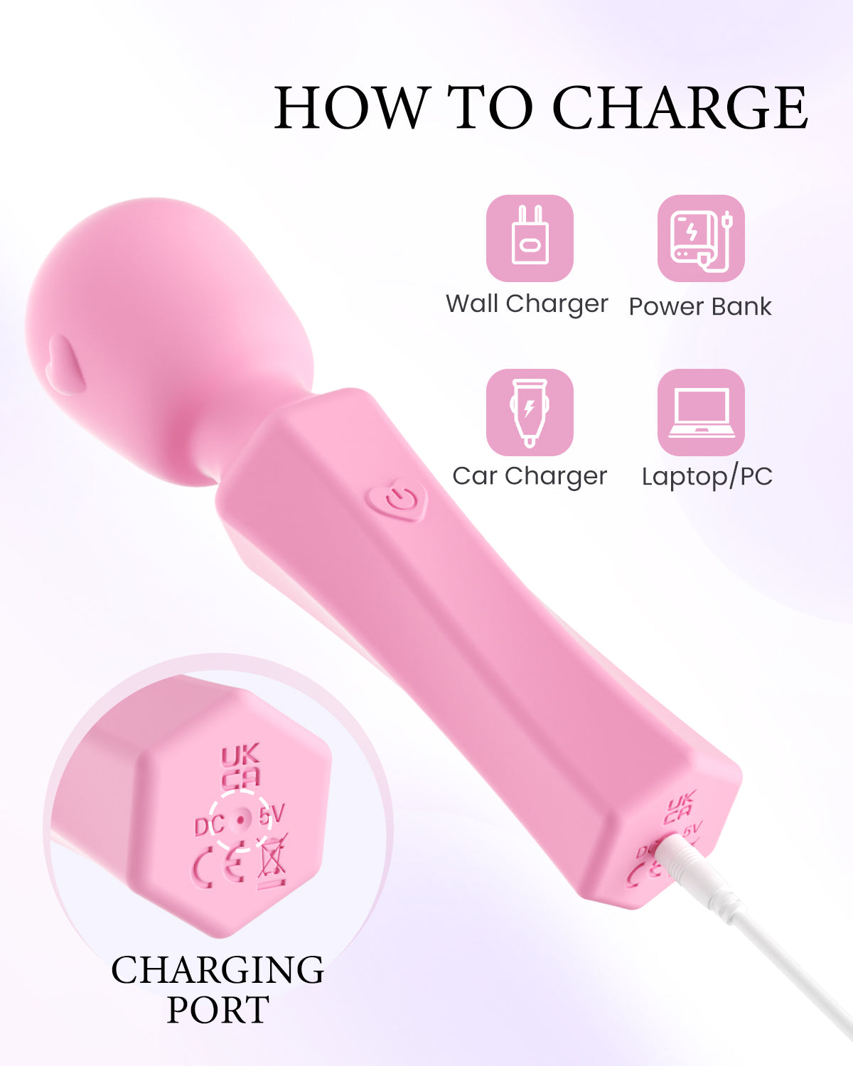 Pinkscrew Pinkmini Mini Handheld Massager-PW06-Pink