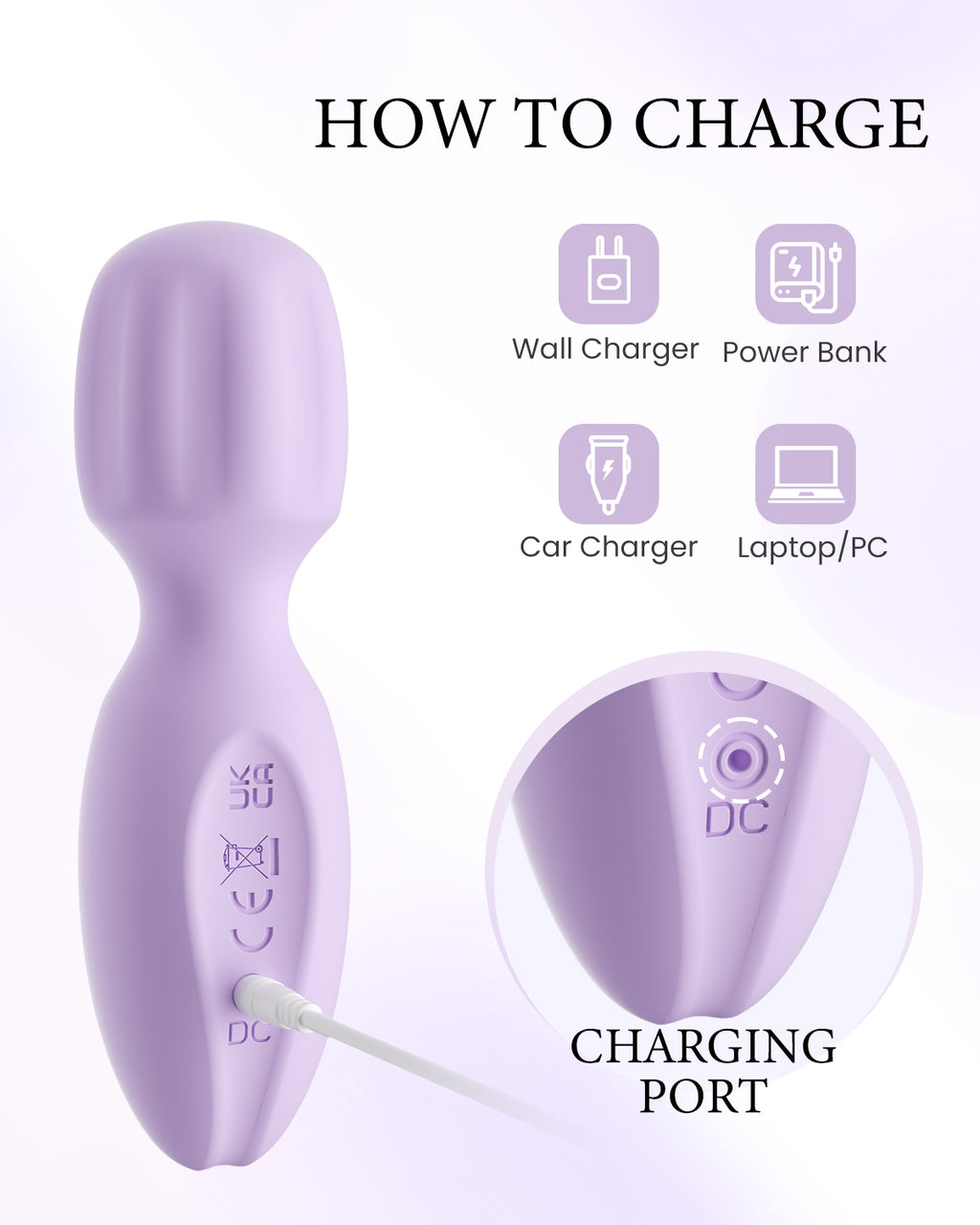 PinkScrew Electric Handheld Massager-PW07-Purple
