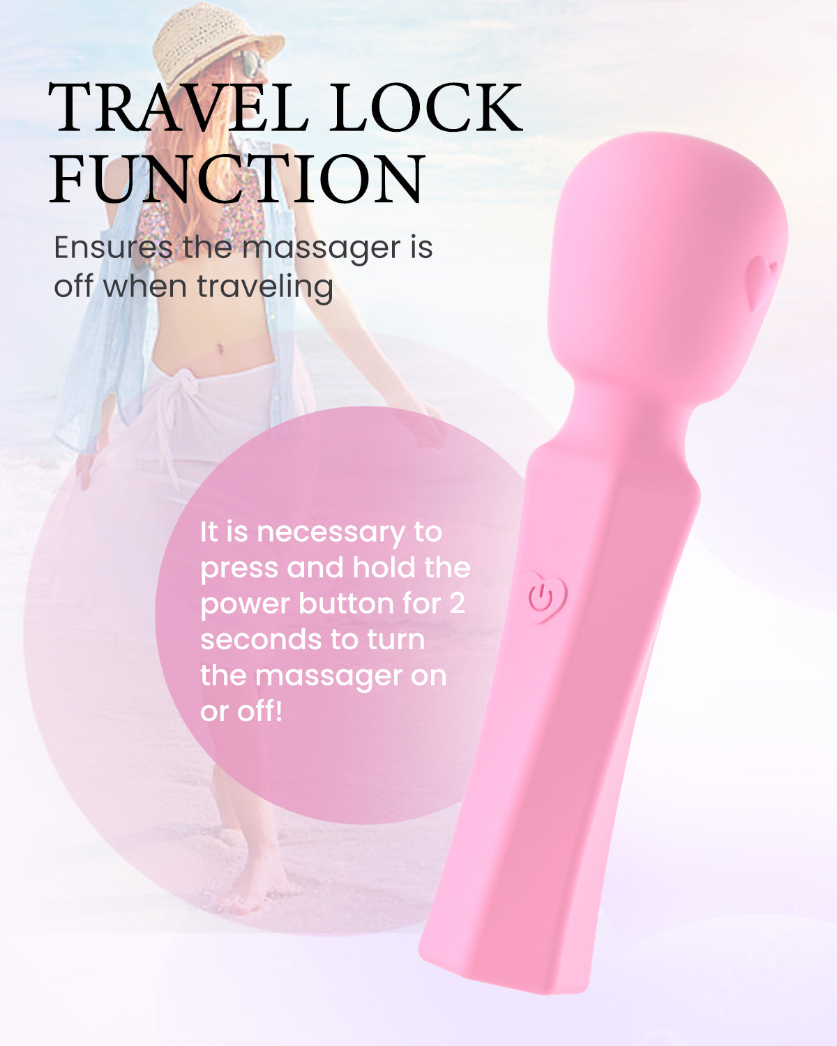 Pinkscrew Pinkmini Mini Handheld Massager-PW06-Pink