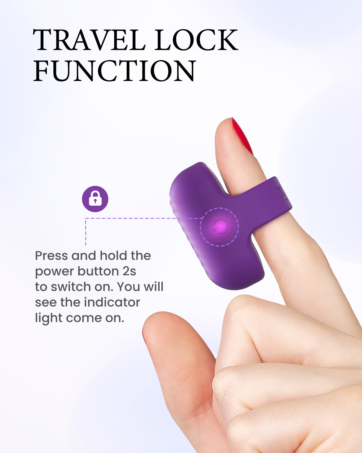 Pinkscrew Handheld finger Electric Massager-PW05-Black
