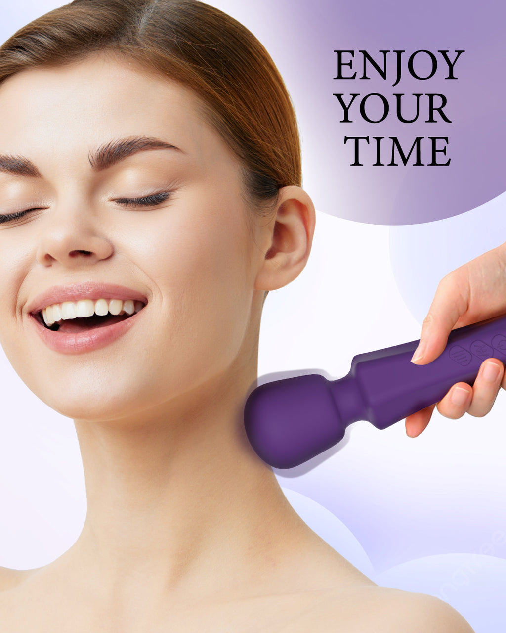 Pinkscrew Handheld Electric Massager-PW03-Purple