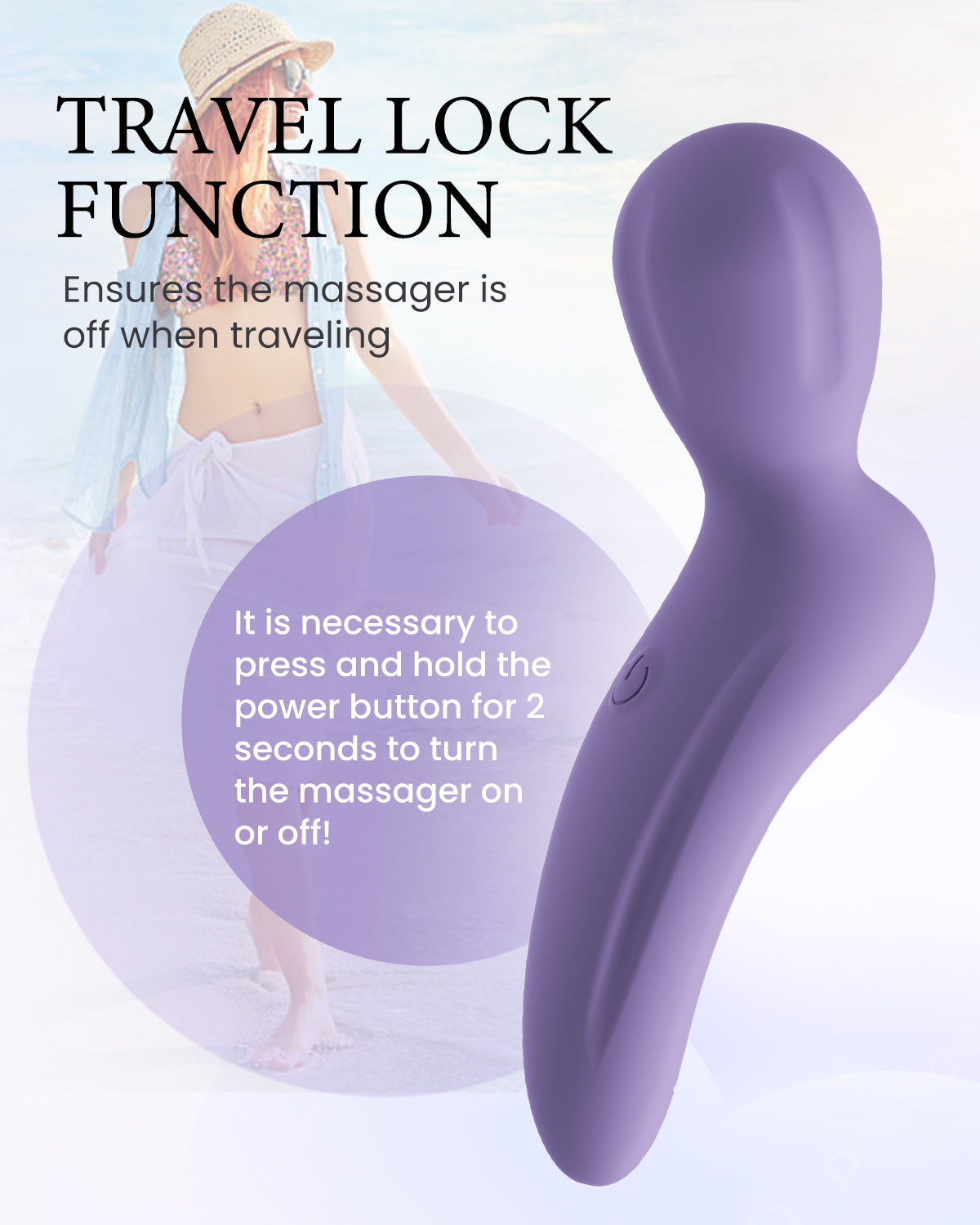 Pinkscrew Handheld Electric Massager-PW02-Purple