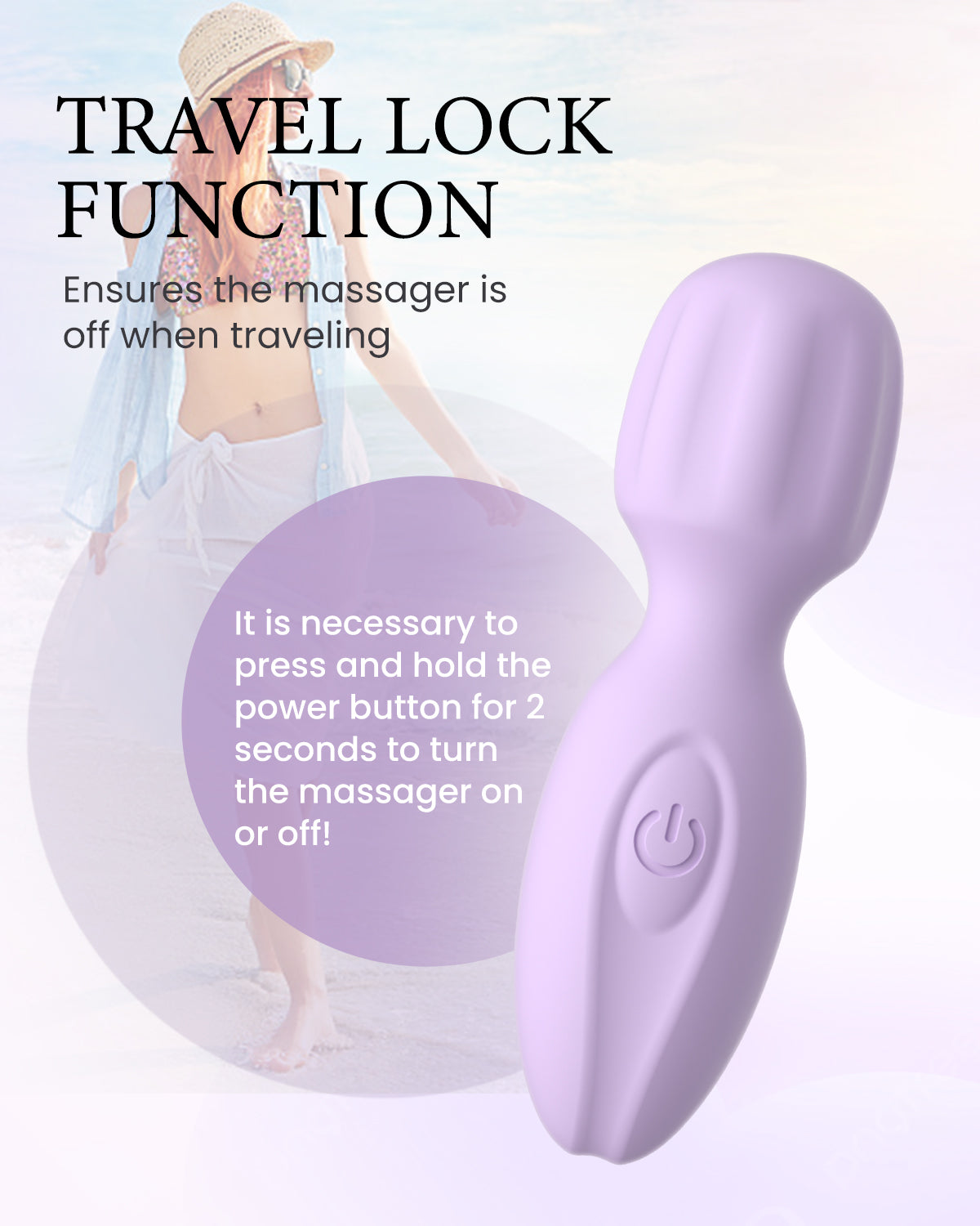 PinkScrew Electric Handheld Massager-PW07-Purple