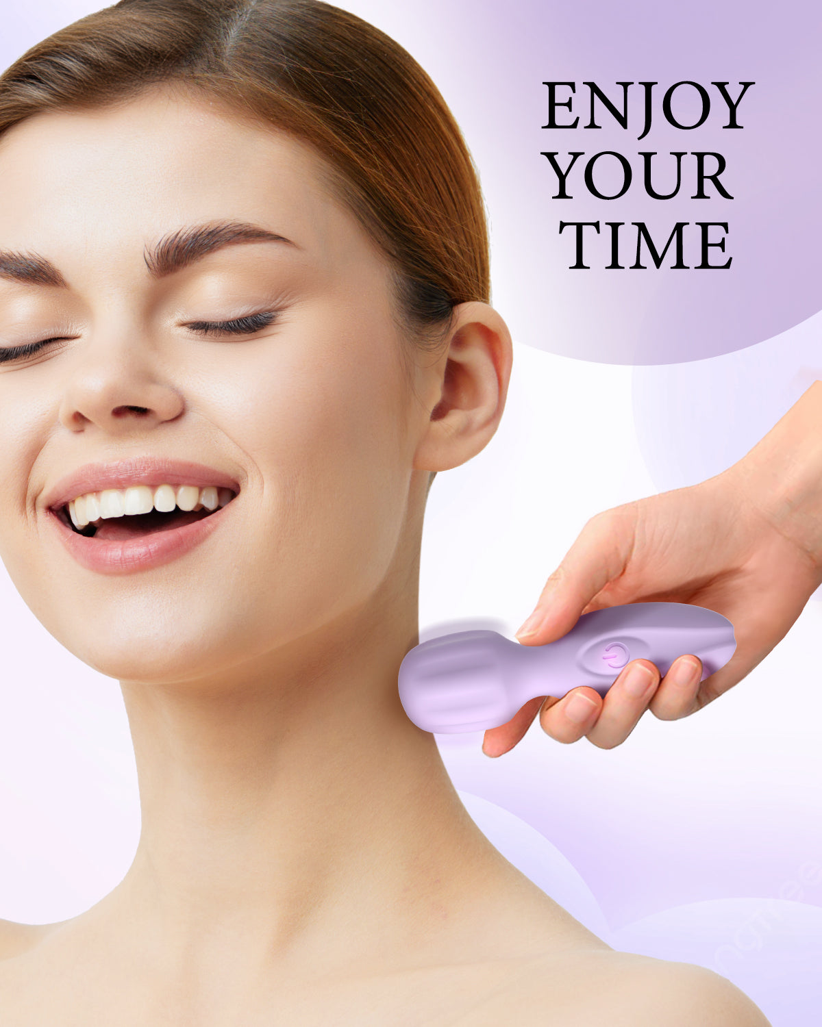 PinkScrew Electric Handheld Massager-PW07-Purple
