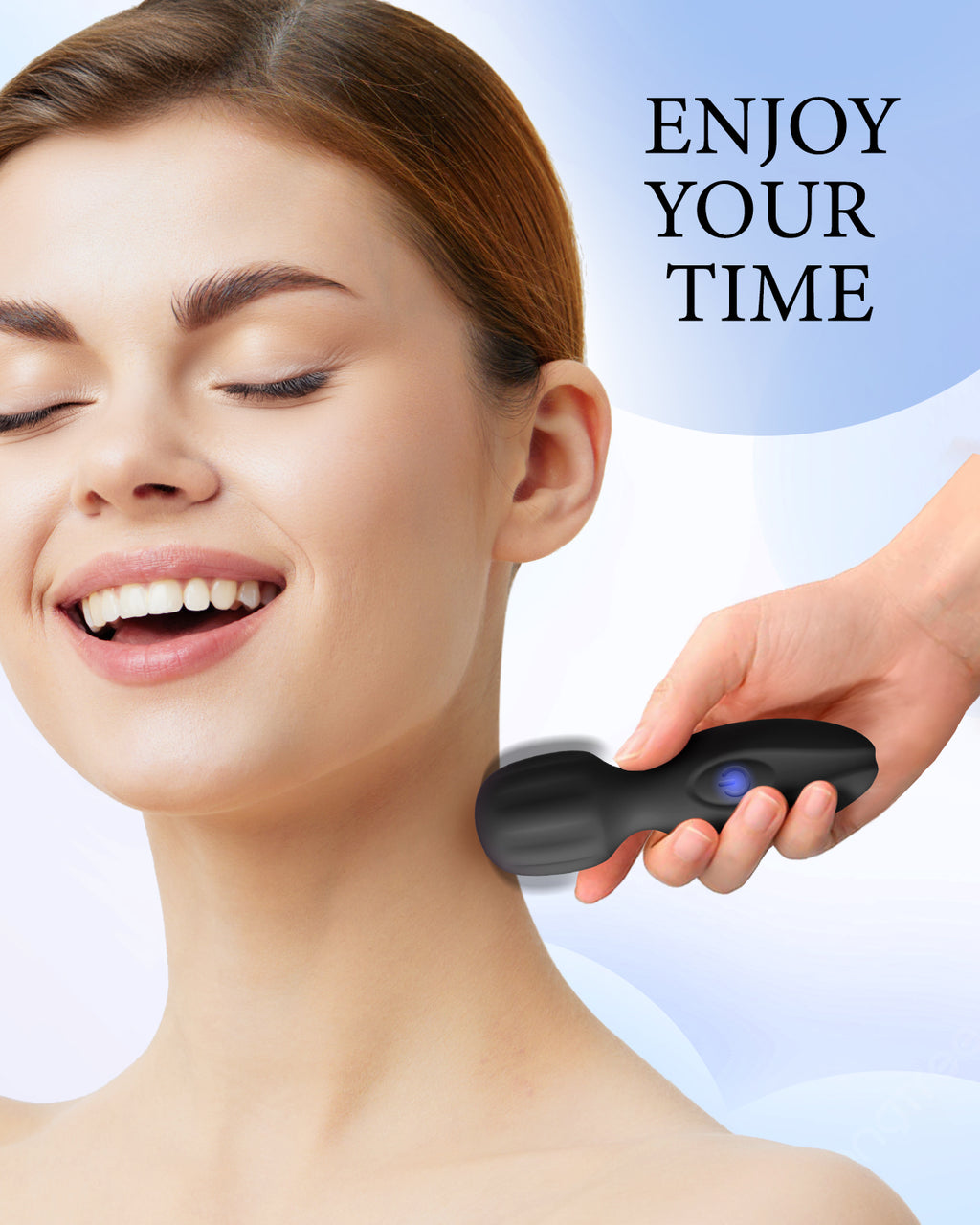 PinkScrew Electric Handheld Massager-PW07-Black