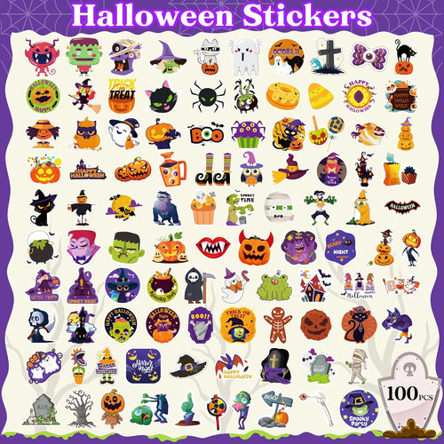 🎃Limited-time discount🎃Halloween Stickers | 100 PCS Halloween Party Favors