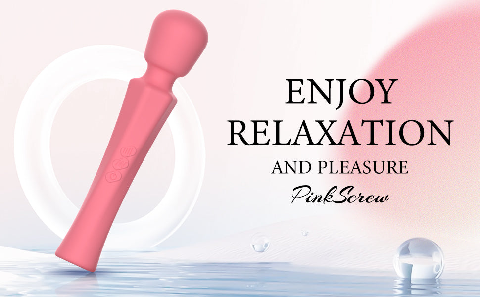 Pinkscrew Handheld Electric Massager-PW03-Pink
