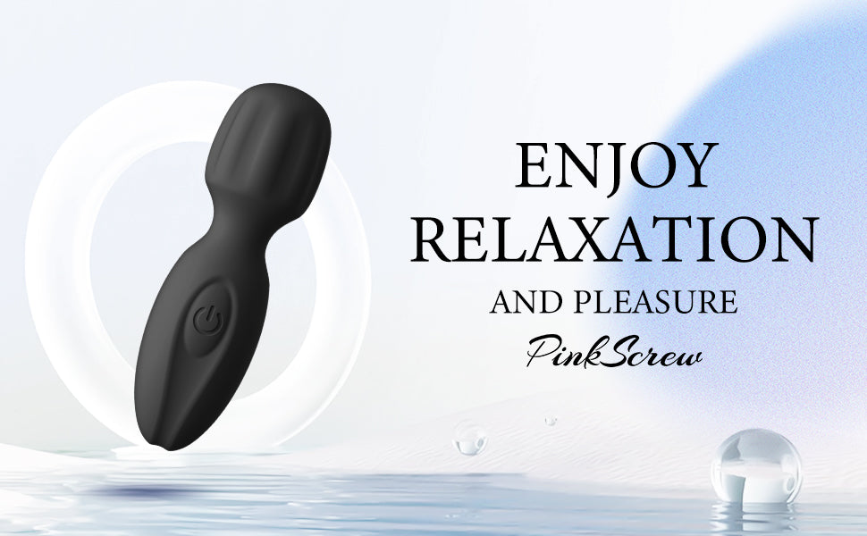 PinkScrew Electric Handheld Massager-PW07-Black