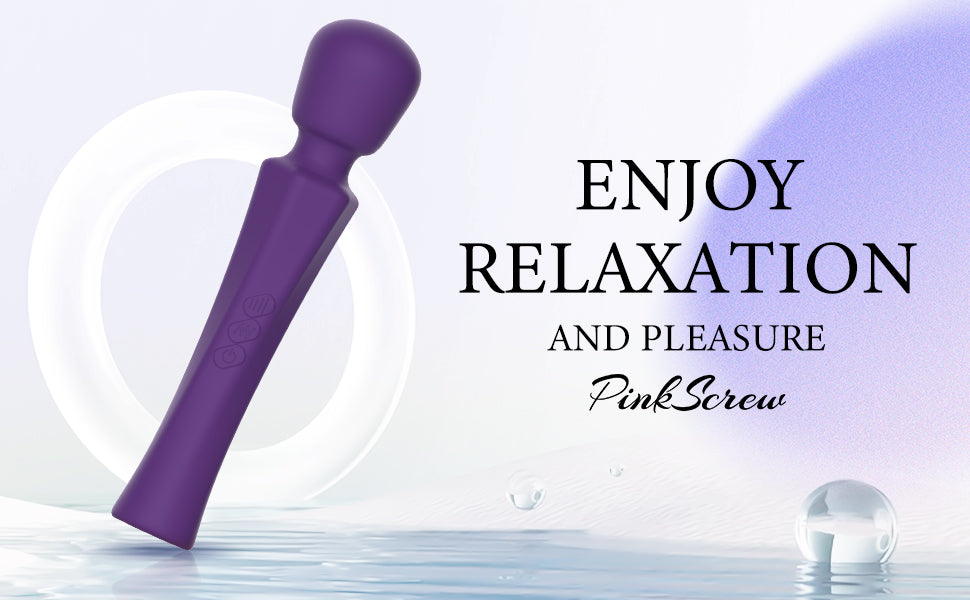 Pinkscrew Handheld Electric Massager-PW03-Purple