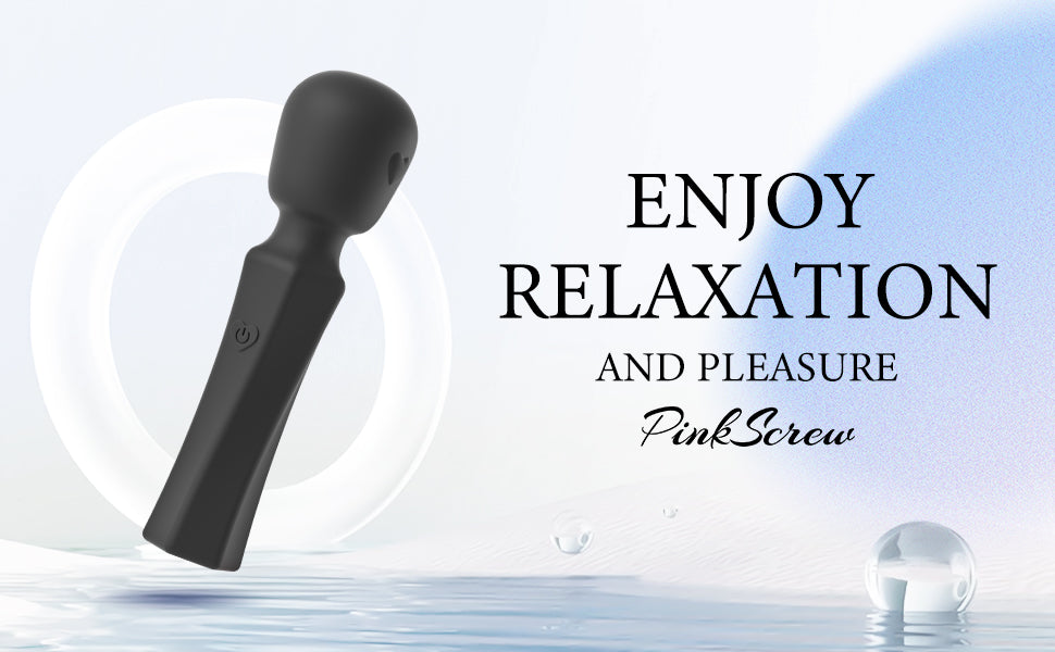 Pinkscrew Pinkmini Mini Handheld Massager-PW06-Black