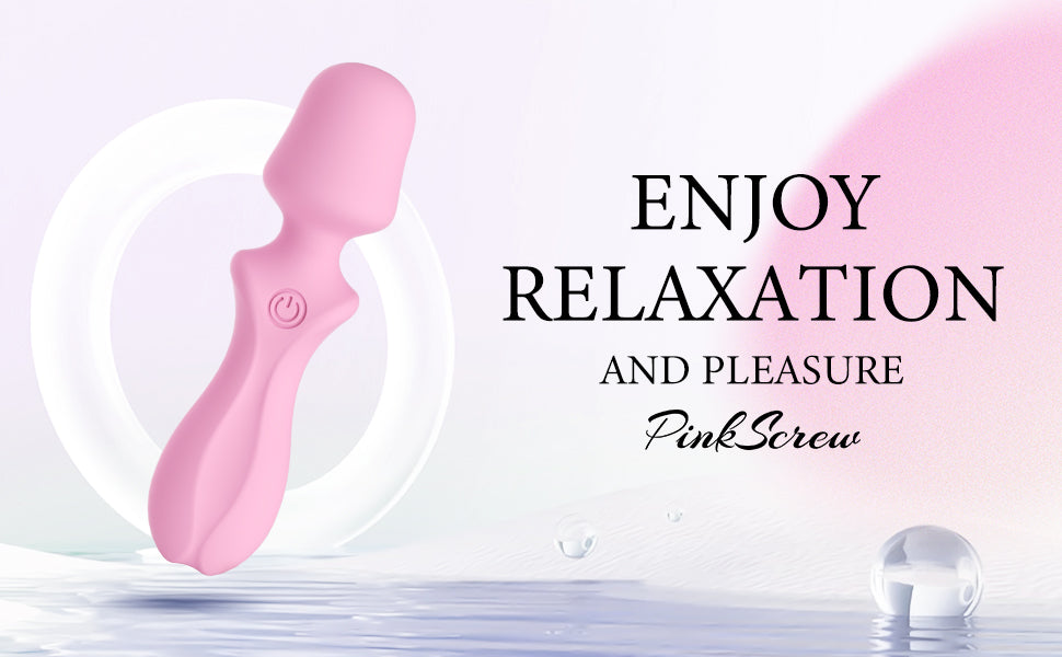 Pinkscrew Handheld Electric Massager-PW04-Pink