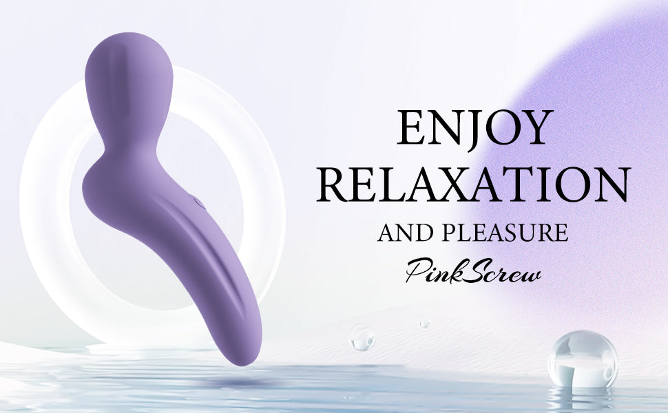 Pinkscrew Handheld Electric Massager-PW02-Purple