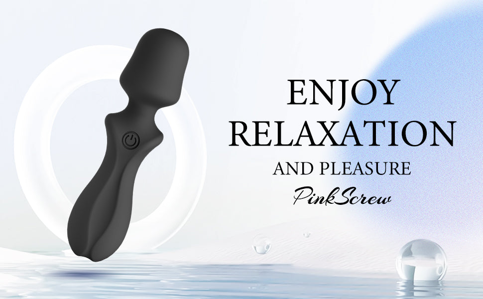 Pinkscrew Handheld Electric Massager-PW04-Black