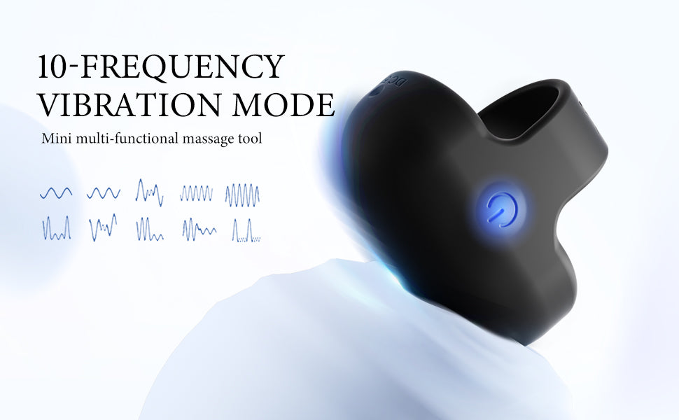 Pinkscrew Handheld finger Electric Massager-PW05-Black