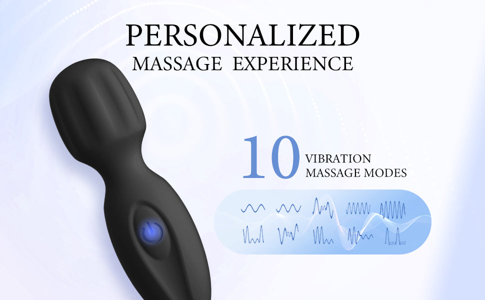 PinkScrew Electric Handheld Massager-PW07-Black