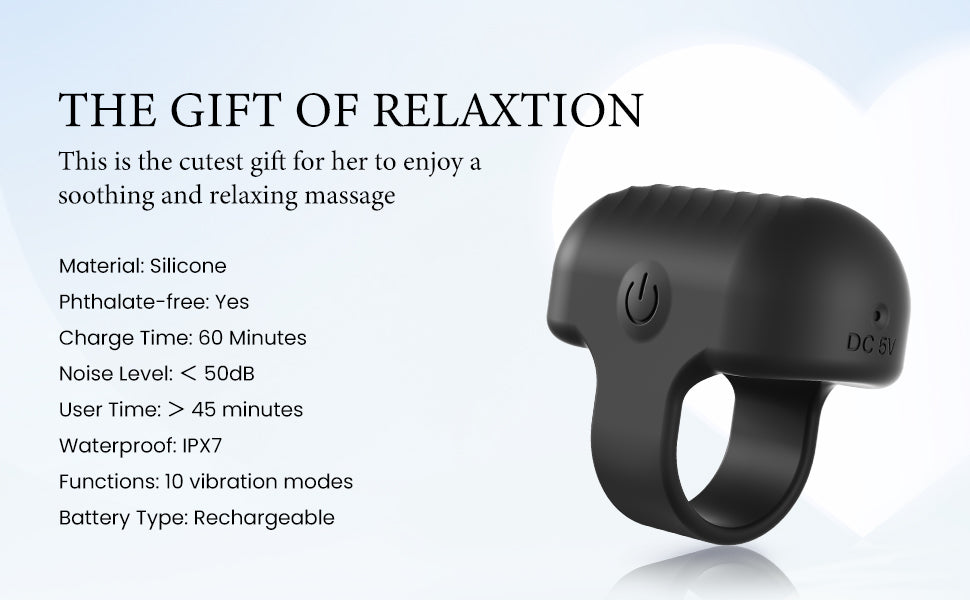Pinkscrew Handheld finger Electric Massager-PW05-Black