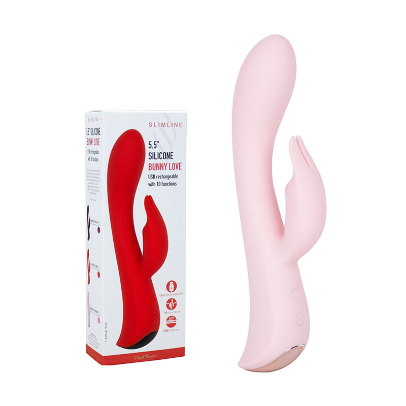 PinkScrew 5.5'' SLCINE BUNNY LOVE USB rechargeable with 10 functions
