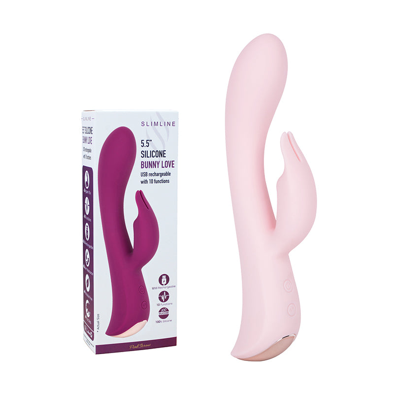 PinkScrew 5.5'' SLCINE BUNNY LOVE USB rechargeable with 10 functions