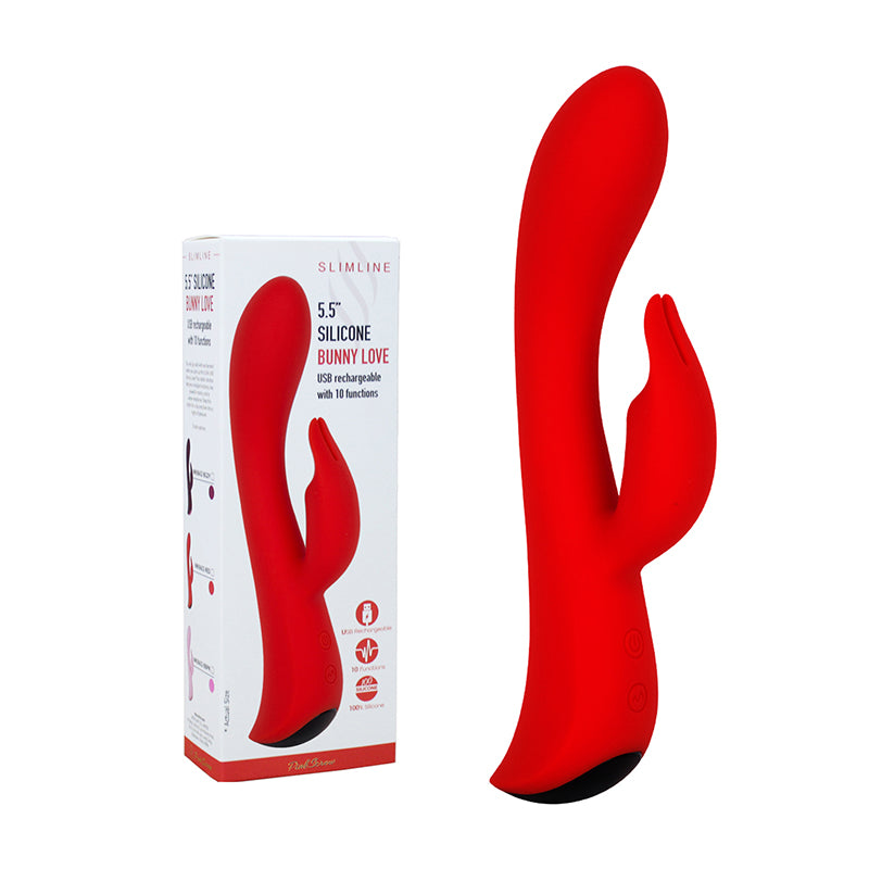 PinkScrew 5.5'' SLCINE BUNNY LOVE USB rechargeable with 10 functions