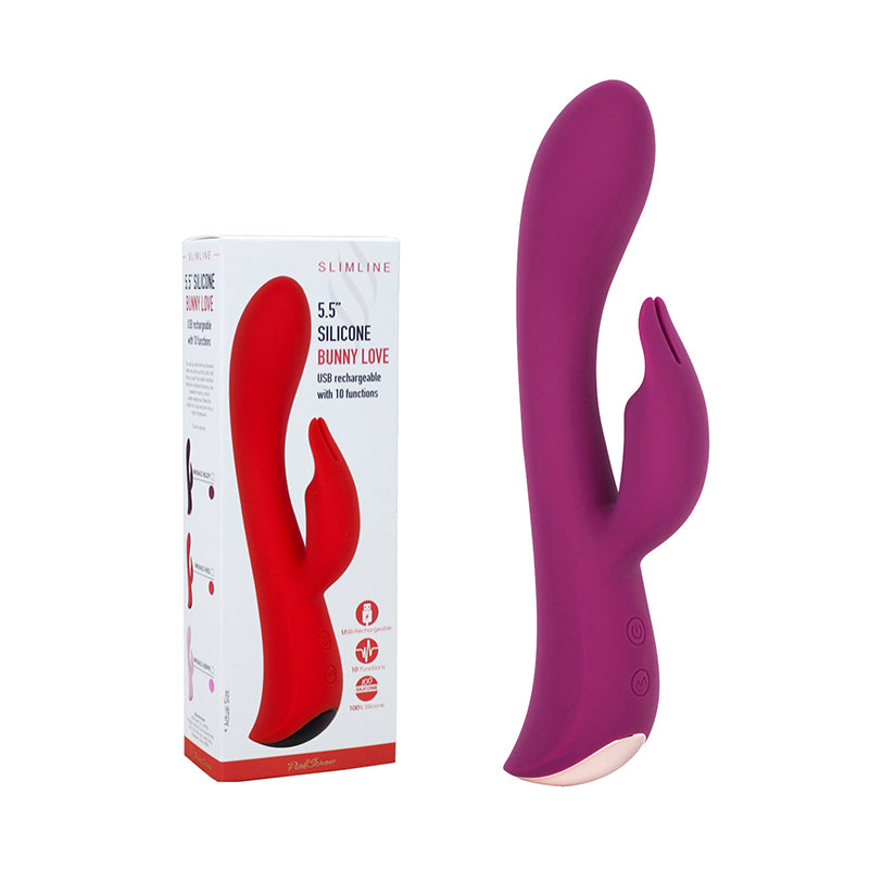 PinkScrew 5.5'' SLCINE BUNNY LOVE USB rechargeable with 10 functions
