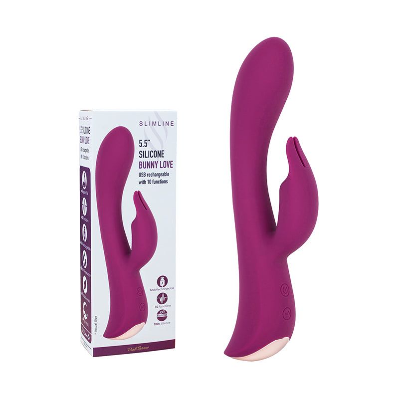 PinkScrew 5.5'' SLCINE BUNNY LOVE USB rechargeable with 10 functions