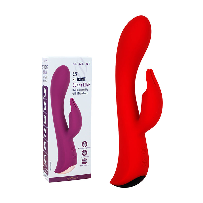 PinkScrew 5.5'' SLCINE BUNNY LOVE USB rechargeable with 10 functions