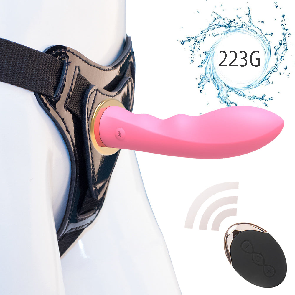 PinkScrew WIRELESS REMOTE CONTROL 5.5 SILICONE DILD0 MK6801-Pink