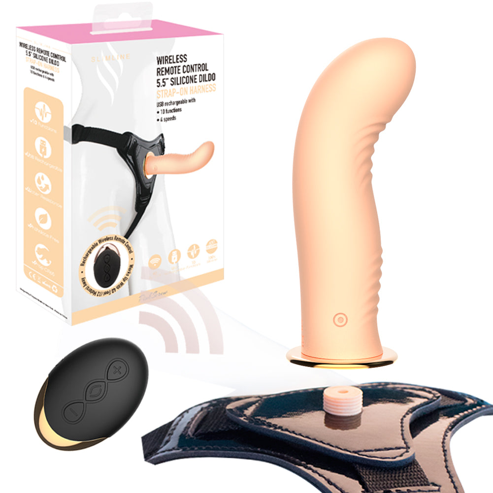 PinkScrew WIRELESS REMOTE CONTROL 5.5 SILICONE DILD0 MK6802